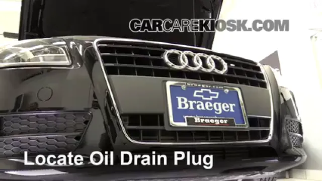 2010 Audi A5 Quattro 2.0L 4 Cyl. Turbo Aceite Cambiar aceite y filtro de aceite